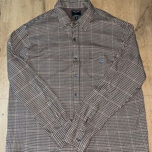 Todd Snyder Black and White Houndstooth button Shirt XL